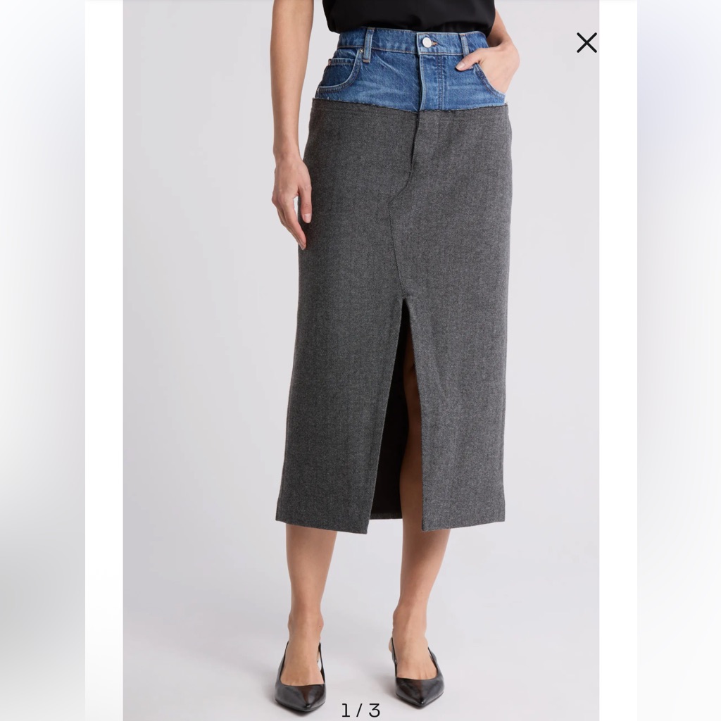 Frame Le Mix Midaxi Skirt